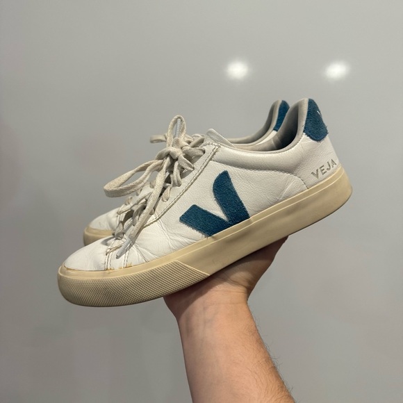 VEJA CAMPO LEATHER WHITE CALIFORNIA SNEAKERS - Picture 4 of 12